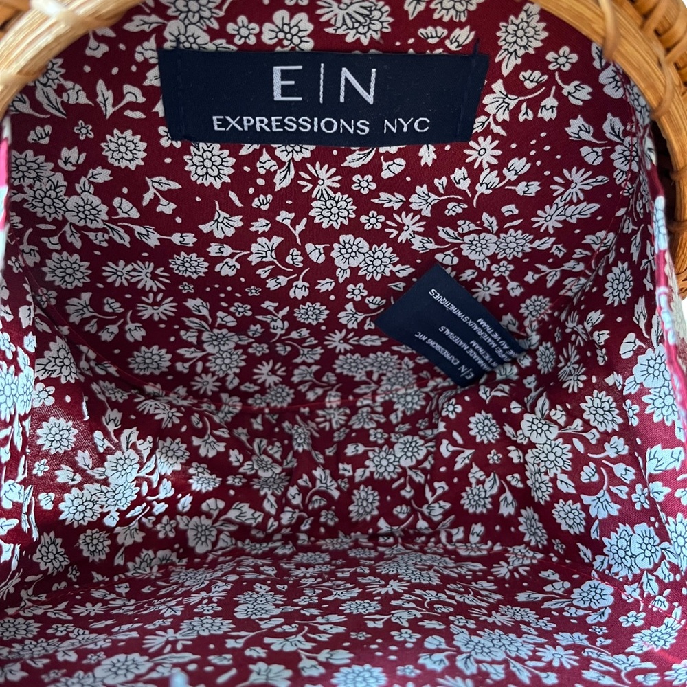 E|N Expressions Nyc Round Rattan Wicker Shoulder … - image 5